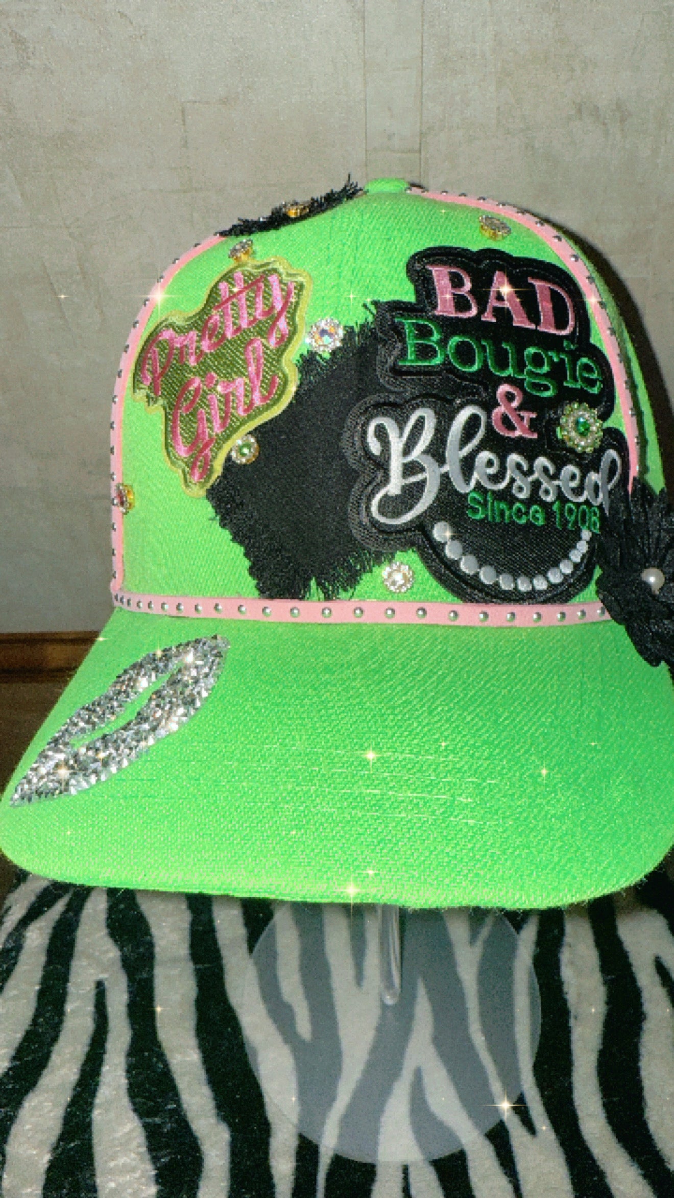 “Bad Bougie & Blessed” Trucker Hat