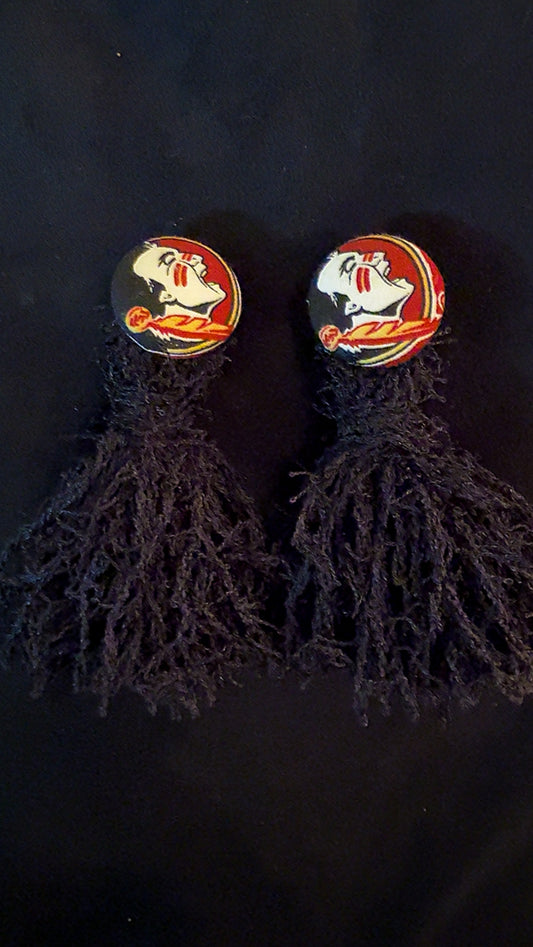 FSU Fringy Tassel Earrings