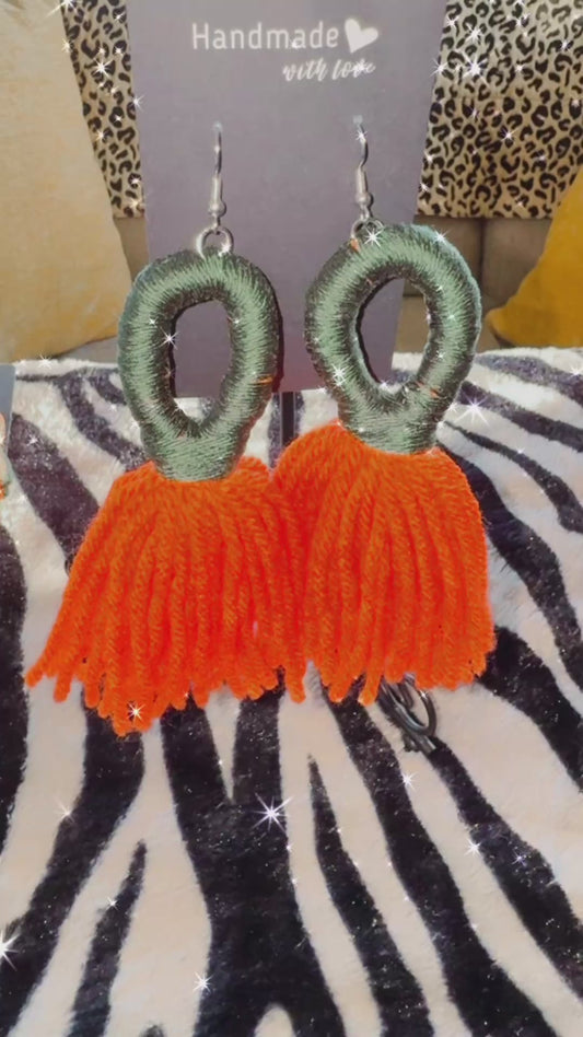 Keyhole Tassel Earrings